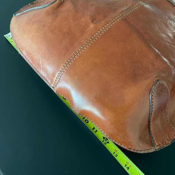 Women’s Artisanal Leather Tote Bag Cognac Minimal Handcrafted Vintage Style - Picture 8 of 11